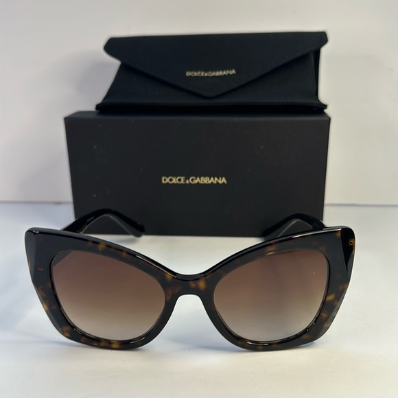 New Authentic Dolce & Gabbana DG 4405 502/13 tortoise Sunglasses - Picture 4 of 13